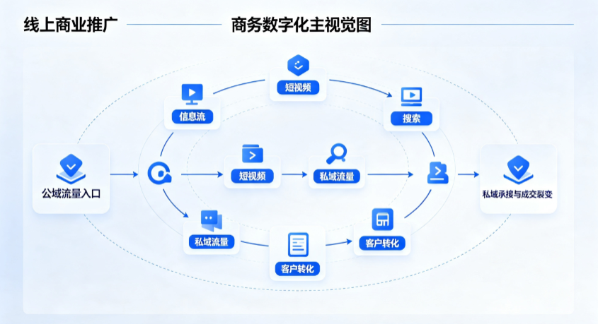 金牛区线上商业推广怎么做？全域流量闭环搭建与低成本转化实战指南
